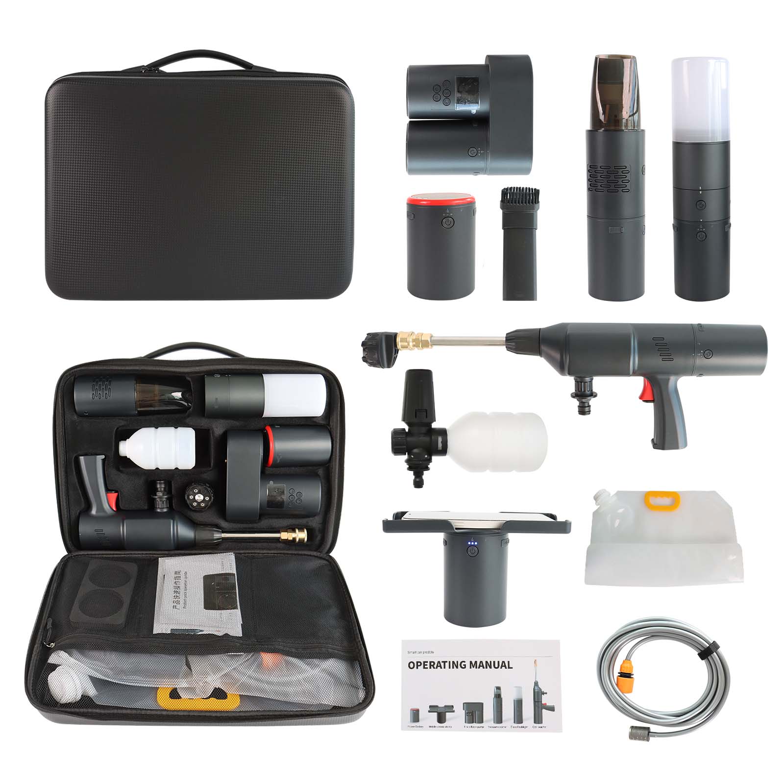 Portable Smart Car Kit: Car Washer+Flashlight+Inflator+Vacuum - Eco-Fr –  BAVELYE